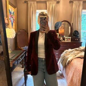 Alice + Olivia Velvet Blazer